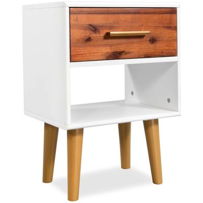 HELLOSHOP26 - Acacia Nightstand - 1 cajón - Nightstand HELLOSHOP26 - Acacia Nightstand - 1 cajón - Nightstand
