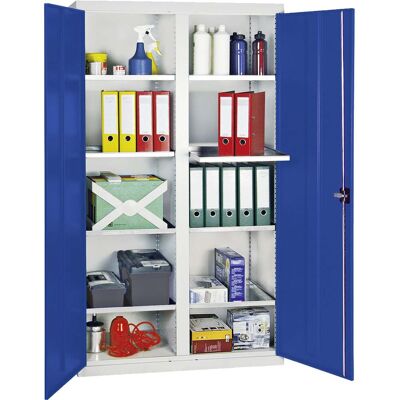 Stumpf Gabinete De Herramientas Y Materiales Serie 3000 Gris Claro / Azul Genciana + 8 Estantes Extraíbles - 3004074 Stumpf Gabinete De Herramientas Y Materiales Serie 3000 Gris Claro / Azul Genciana + 8 Estantes Extraíbles - 3004074