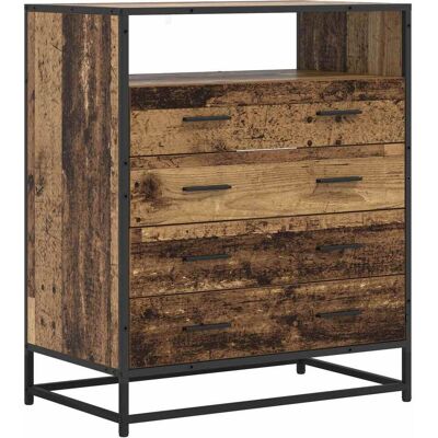 Cajonera 4-cajón Madera Envejecida 70 X 41 X 83,5 Cm Vidaxl Cajonera 4-cajón Madera Envejecida 70 X 41 X 83,5 Cm Vidaxl