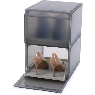 Organizador Shoecase Premium De 2 Piezas Joseph Joseph, Para Almacenaje De Zapatos, Diseño Apilable, Material Resistente, Ventana Transparente, Color Gris, Fácil De Limpiar. Organizador Shoecase Premium De 2 Piezas Joseph Joseph, Para Almacenaje De Zapatos, Diseño Apilable, Material Resistente, Ventana Transparente, Color Gris, Fácil De Limpiar.