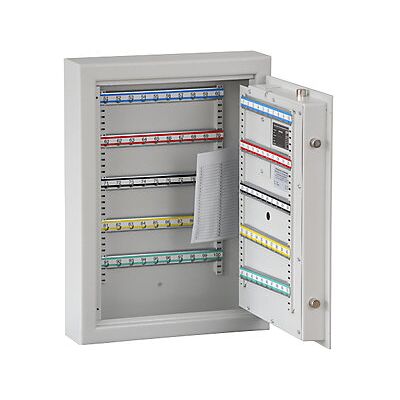 Certeo - Caja De Caudales Para Llaves Gris Luminoso Listones De Certeo - Caja De Caudales Para Llaves Gris Luminoso Listones De