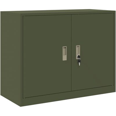 Armario De Almacenamiento Verde Oliva 90 X 40 X 70 Cm Acero Vidaxl Armario De Almacenamiento Verde Oliva 90 X 40 X 70 Cm Acero Vidaxl