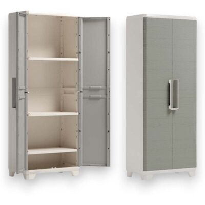 Keter Linear Wood Armario Exterior De Resina Efecto Madera De 2 Puertas Con Cerradura Y Candado Keter Linear Wood Armario Exterior De Resina Efecto Madera De 2 Puertas Con Cerradura Y Candado