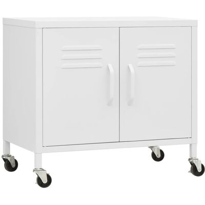 Armario De Almacenamiento Acero Blanco 60x35x56 Cm Vidaxl Armario De Almacenamiento Acero Blanco 60x35x56 Cm Vidaxl