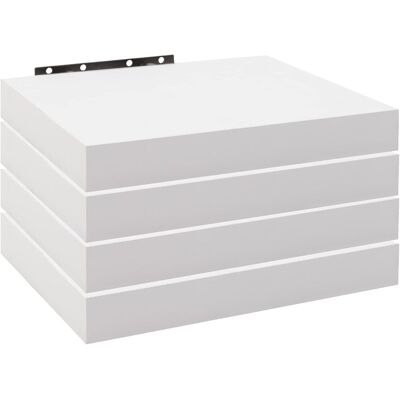 Woltu RG9368ws-4 Blanco 25x22.9x3.8 cm MDF Estantería de Pared Woltu RG9368ws-4 Blanco 25x22.9x3.8 cm MDF Estantería de Pared