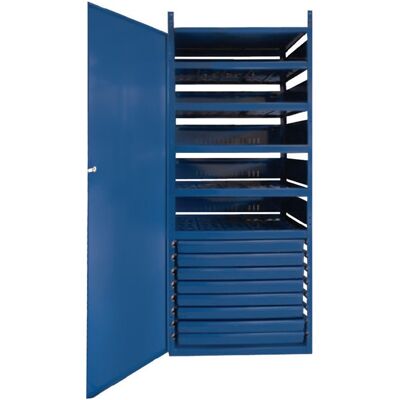 OEM Armario Con Puerta Logs 145 H1550xl540xf390mm 8 Cajones.5 Filas Azul Ral Logs OEM Armario Con Puerta Logs 145 H1550xl540xf390mm 8 Cajones.5 Filas Azul Ral Logs