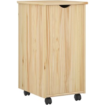 Gabinete Rodante Marrón 34 X 39 X 65,5 Cm Madera De Pino Macizo Vidaxl Gabinete Rodante Marrón 34 X 39 X 65,5 Cm Madera De Pino Macizo Vidaxl
