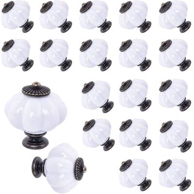 SANS MARQUE Juego De 20 Tiradores Decorativos De Acrílico Con Forma De Calabaza, De Estilo Vintage, Para Puertas, Armarios, Cajones, Cómodas, Roperos, Armarios De Cocina O Habitaciones Infantiles. SANS MARQUE Juego De 20 Tiradores Decorativos De Acrílico Con Forma De Calabaza, De Estilo Vintage, Para Puertas, Armarios, Cajones, Cómodas, Roperos, Armarios De Cocina O Habitaciones Infantiles.