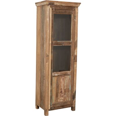 BISCOTTINI Vitrina De Madera Maciza Reciclada Con Acabado Envejecido BISCOTTINI Vitrina De Madera Maciza Reciclada Con Acabado Envejecido