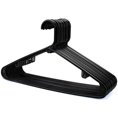 DPZO Perchas De Plástico Negro - Paquete De 20, Perchero Resistente, Perchas Para Armario Y Vestidor, Percha Robusta Con Barra Para Pantalones Y Pinzas, Ahorra Espacio, 40 Cm De Ancho DPZO Perchas De Plástico Negro - Paquete De 20, Perchero Resistente, Perchas Para Armario Y Vestidor, Percha Robusta Con Barra Para Pantalones Y Pinzas, Ahorra Espacio, 40 Cm De Ancho