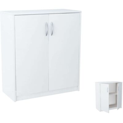 Cajonera Blanca 2D Polaca - Mueble de almacenamiento Cajonera Blanca 2D Polaca - Mueble de almacenamiento