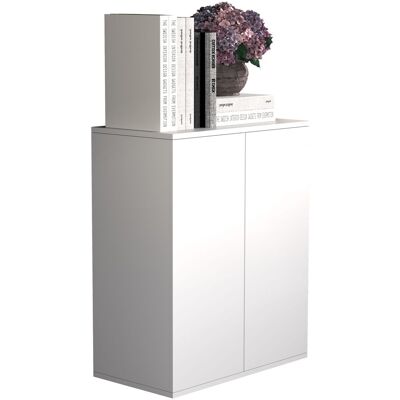EBUY24 Vcm Caja De Cajones De Madera Sideboard Con Puertas Giratorias Dimensiones Aprox. Al. 73 X An. 60 X P. 32 Cm - Dalosa 2 (blanco) EBUY24 Vcm Caja De Cajones De Madera Sideboard Con Puertas Giratorias Dimensiones Aprox. Al. 73 X An. 60 X P. 32 Cm - Dalosa 2 (blanco)