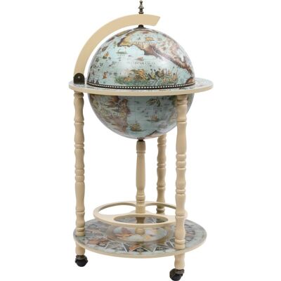 Vidaxl - Mueble Bar De Bola Del Mundo Madera De Eucalipto Azul Vidaxl - Mueble Bar De Bola Del Mundo Madera De Eucalipto Azul