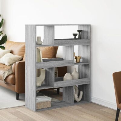Vidaxl - Separador De Ambientes Madera Gris Sonoma 100x33x125,5 Cm Vidaxl - Separador De Ambientes Madera Gris Sonoma 100x33x125,5 Cm