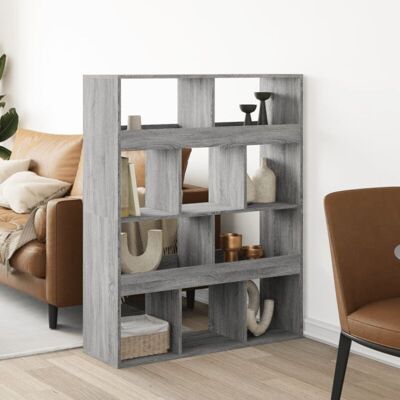 Separador De Ambientes Madera Gris Sonoma 100x33x125,5 Cm Vidaxl Separador De Ambientes Madera Gris Sonoma 100x33x125,5 Cm Vidaxl