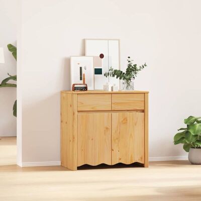 vidaXL Eiche Holz Mittel Stauraum Sideboard - Sideboard vidaXL Eiche Holz Mittel Stauraum Sideboard - Sideboard