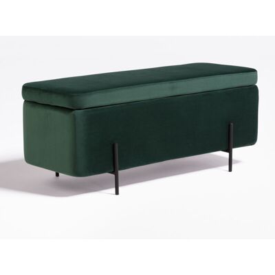 Sklum Verde Jungla Banco de Terciopelo - Banco de almacenamiento Sklum Verde Jungla Banco de Terciopelo - Banco de almacenamiento