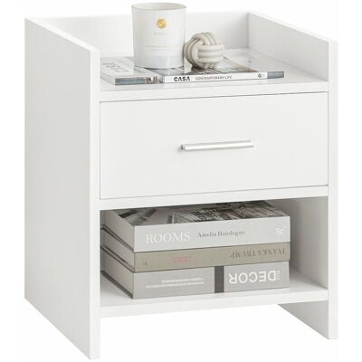 Mesita De Noche Para Teléfono O Lampara,mesa Auxiliar Con 1 Cajón,38 X 35 X 45cm Fbt66-w Sobuy Es Mesita De Noche Para Teléfono O Lampara,mesa Auxiliar Con 1 Cajón,38 X 35 X 45cm Fbt66-w Sobuy Es