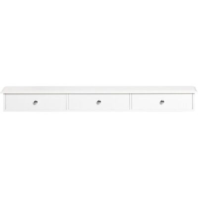 Estante de pared blanca de SoBuy con 3 cajones - Estantería Estante de pared blanca de SoBuy con 3 cajones - Estantería