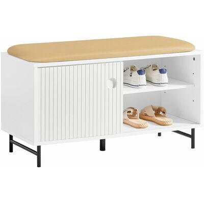 Banco Zapatero Con Puertas Correderas Armario Multifuncional Para Entrada Con Estantes 85 X 37 X 49 Cm Blanco Fsr116-w Sobuy Es Banco Zapatero Con Puertas Correderas Armario Multifuncional Para Entrada Con Estantes 85 X 37 X 49 Cm Blanco Fsr116-w Sobuy Es