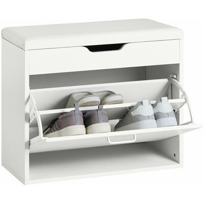 Banco Zapatero Con 1 Solapas Banco De Almacenamiento Con Cojín Acolchado De Asiento 60 X 30 X 50 Cm Fsr95-w Sobuy Es Banco Zapatero Con 1 Solapas Banco De Almacenamiento Con Cojín Acolchado De Asiento 60 X 30 X 50 Cm Fsr95-w Sobuy Es