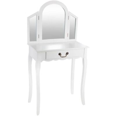 ATMOSPHERA Tocador Aurell Con Espejo Y Cajón Blanco 65cm ATMOSPHERA Tocador Aurell Con Espejo Y Cajón Blanco 65cm