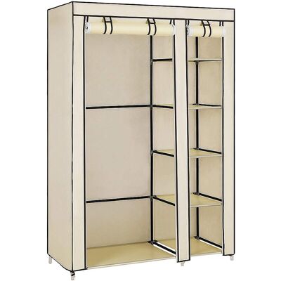 SKECTEN Vestidor / Armario / Perchero / 2 Puertas, Beige 110 X 45 X 175cm SKECTEN Vestidor / Armario / Perchero / 2 Puertas, Beige 110 X 45 X 175cm