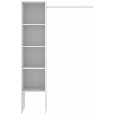 DKIT Vestidor Basico Para Dormitorio 3 Baldas Acabado Blanco 185,5 Cm(alto)137,5 Cm(ancho)40,2 Cm(fondo) DKIT Vestidor Basico Para Dormitorio 3 Baldas Acabado Blanco 185,5 Cm(alto)137,5 Cm(ancho)40,2 Cm(fondo)