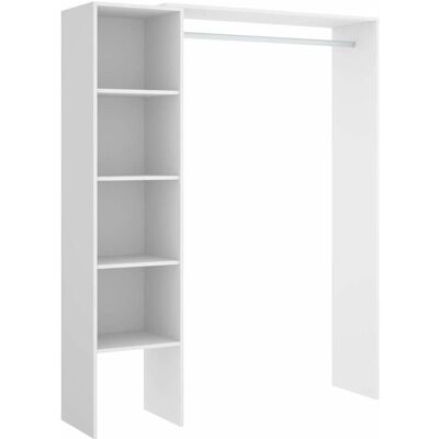 Dkit Siles Armario - Almacenamiento ajustable blanco con estantes Dkit Siles Armario - Almacenamiento ajustable blanco con estantes