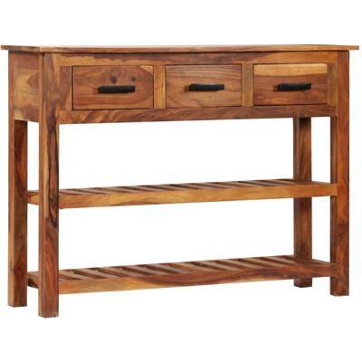 Aparador Con 3 Cajones Madera Maciza De Acacia 110x30x80 Cm Vidaxl Aparador Con 3 Cajones Madera Maciza De Acacia 110x30x80 Cm Vidaxl
