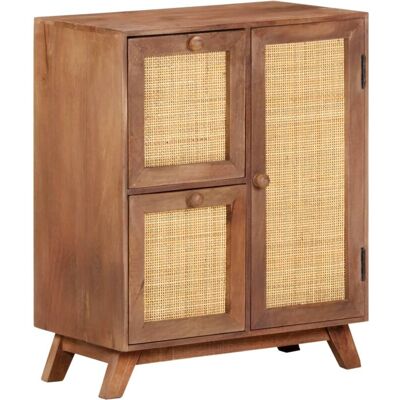 Vidaxl - Aparador De Madera Maciza De Mango 60x35x75 Cm Vidaxl - Aparador De Madera Maciza De Mango 60x35x75 Cm