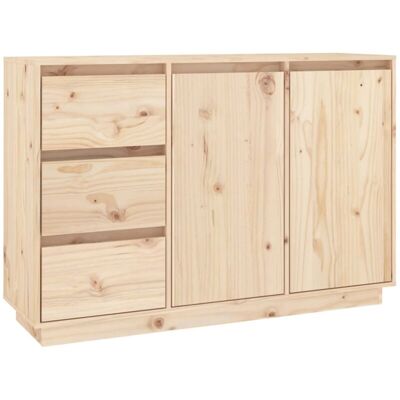 Vidaxl - Aparador De Madera Maciza De Pino 111x34x75 Cm Vidaxl - Aparador De Madera Maciza De Pino 111x34x75 Cm