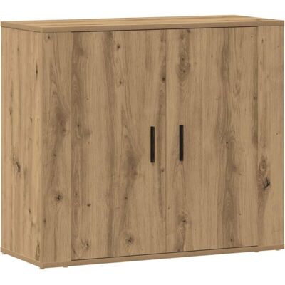 Vidaxl - Aparador Madera De Ingeniería Roble Artesanal 80x33x70 Cm Vidaxl - Aparador Madera De Ingeniería Roble Artesanal 80x33x70 Cm