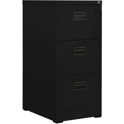 Vidaxl - Armario Archivador De Acero Negro 46x62x102,5 Cm Vidaxl - Armario Archivador De Acero Negro 46x62x102,5 Cm
