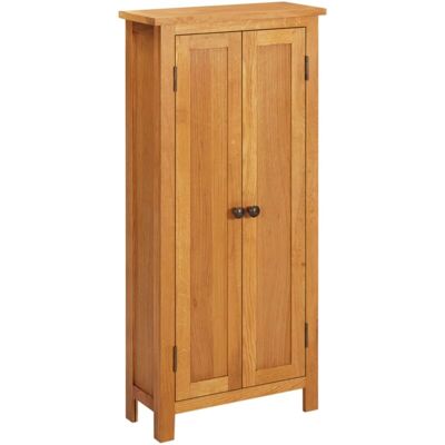 Armario De Almacenaje De Madera De Roble Maciza 50x22x110 Cm Vidaxl Armario De Almacenaje De Madera De Roble Maciza 50x22x110 Cm Vidaxl
