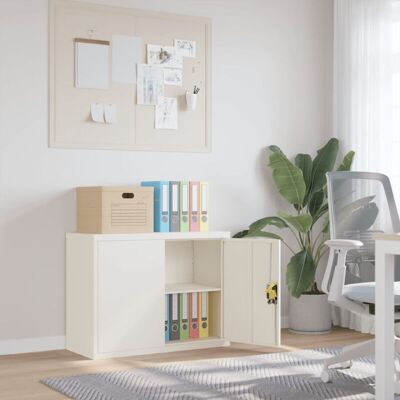 Vidaxl - Furniture Limited - Armario Archivador De Acero Blanco 90x40x70 Vidaxl - Furniture Limited - Armario Archivador De Acero Blanco 90x40x70