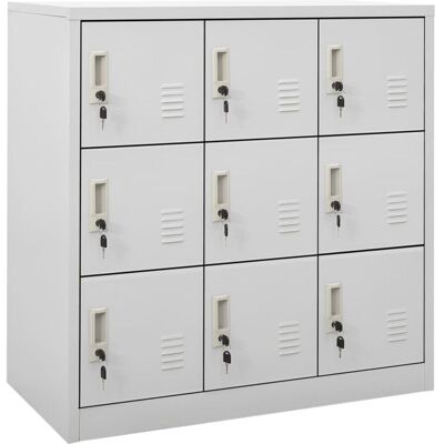 Vidaxl - Armario Taquilla De Acero Gris Claro 90x45x92,5 Cm Vidaxl - Armario Taquilla De Acero Gris Claro 90x45x92,5 Cm