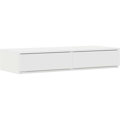 Mesita de noche blanca Vidaxl 75x36.5x16.5 cm - Mesita de noche Mesita de noche blanca Vidaxl 75x36.5x16.5 cm - Mesita de noche