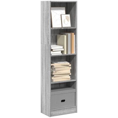 Estantería De Madera De Ingeniería Gris Sonoma 40x24x143 Cm Vidaxl Estantería De Madera De Ingeniería Gris Sonoma 40x24x143 Cm Vidaxl