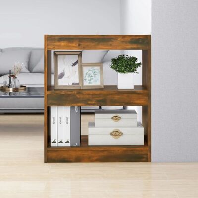 Vidaxl - Estantería/divisor De Espacios Color Roble Ahumado 60x30x72 Cm Vidaxl - Estantería/divisor De Espacios Color Roble Ahumado 60x30x72 Cm