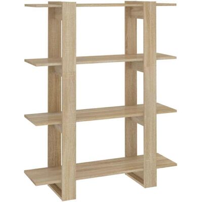 Vidaxl - Estantería/divisor Espacios Color Roble Sonoma 100x30x123,5 Cm Vidaxl - Estantería/divisor Espacios Color Roble Sonoma 100x30x123,5 Cm