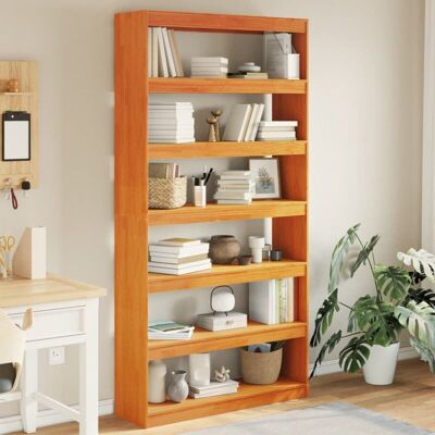 Estantería/divisor Espacios Madera Maciza Pino 100x30x199,5 Cm Vidaxl Estantería/divisor Espacios Madera Maciza Pino 100x30x199,5 Cm Vidaxl