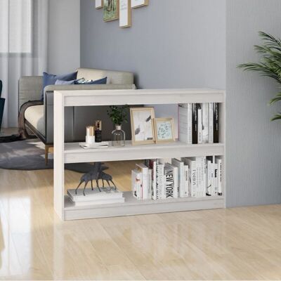 Estantería/divisor De Espacios Madera Pino Blanco 100x30x71,5 Cm Vidaxl Estantería/divisor De Espacios Madera Pino Blanco 100x30x71,5 Cm Vidaxl