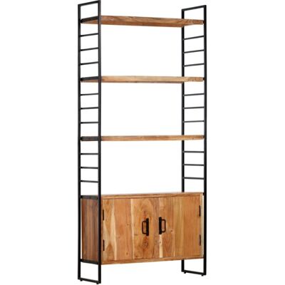 Vidaxl - Estantería De 4 Niveles Madera Maciza De Acacia 80x30x180 Cm Vidaxl - Estantería De 4 Niveles Madera Maciza De Acacia 80x30x180 Cm