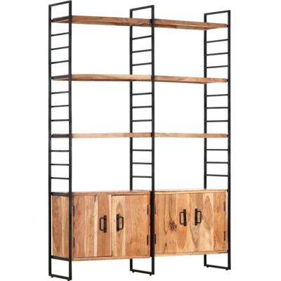 Vidaxl - Estantería De 4 Niveles Madera Maciza De Acacia 124x30x180 Cm Vidaxl - Estantería De 4 Niveles Madera Maciza De Acacia 124x30x180 Cm