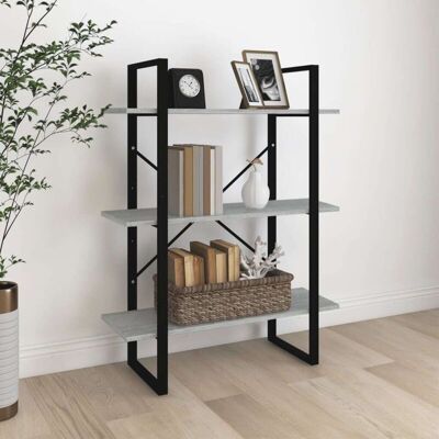 Estantería Madera Contrachapada Gris Sonoma 80x30x105 Cm Vidaxl Estantería Madera Contrachapada Gris Sonoma 80x30x105 Cm Vidaxl