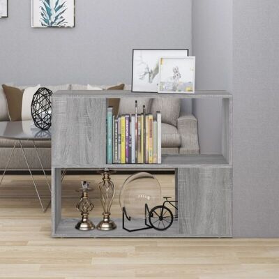 Vidaxl - Estantería/divisor De Espacios Gris Sonoma 80x24x63 Cm Vidaxl - Estantería/divisor De Espacios Gris Sonoma 80x24x63 Cm