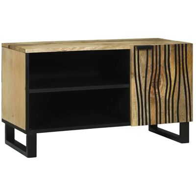 Vidaxl - Mueble Para Tv Marrón 80 X 33 X 46 Cm Madera Maciza De Mango Vidaxl - Mueble Para Tv Marrón 80 X 33 X 46 Cm Madera Maciza De Mango