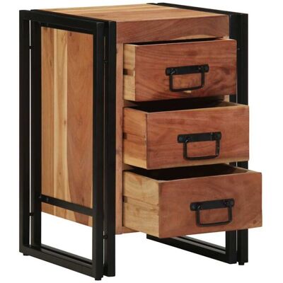 Vidaxl - Armario De Noche Marrón 40 X 40 X 59 Cm Madera Maciza De Acacia Vidaxl - Armario De Noche Marrón 40 X 40 X 59 Cm Madera Maciza De Acacia