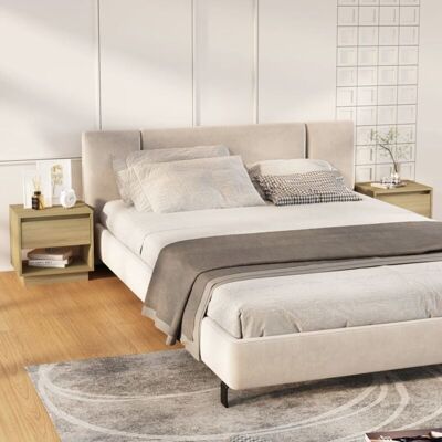 Vidaxl - Mesitas De Noche 2 Uds Contrachapada Roble Sonoma 45x34x44 Cm Vidaxl - Mesitas De Noche 2 Uds Contrachapada Roble Sonoma 45x34x44 Cm